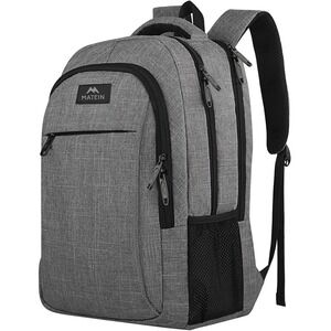 MATEIN Business Laptop Backpack‎ Travel 15.6 Inch Gray Charge Port